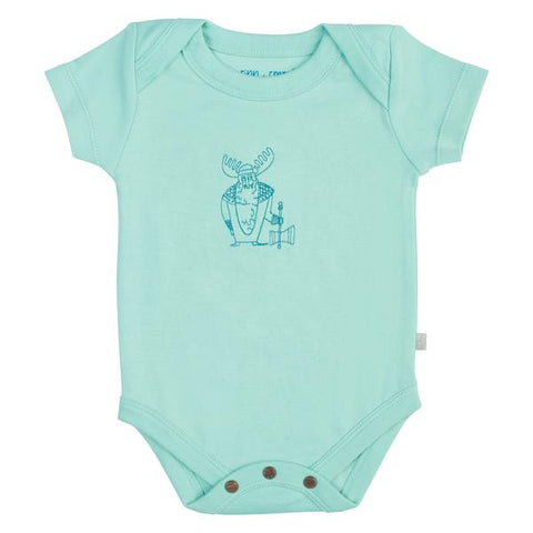 Finn & Emma Pool Blue Lap Shoulder Onesie with Viking