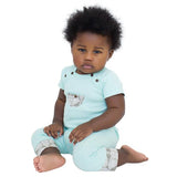 Finn & Emma Gossamer Green Pants with Elephant Trim