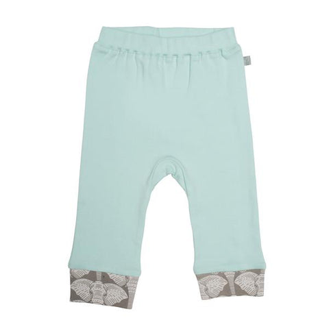 Finn & Emma Gossamer Green Pants with Elephant Trim
