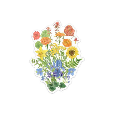Gay Pride Bouquet Sticker - LGBTQ Floral Vinyl Sticker