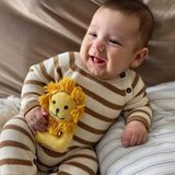 Organic Baby Toys - Newborn Rattles | Lion (Machine Washable)