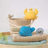 Crab Natural Organic Rubber Teether, Rattle & Bath Toy