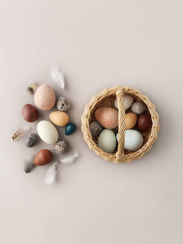 Moon Picnic | A Dozen Bird Eggs in a Basket