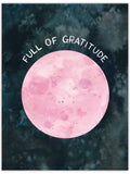 Full Moon Thank You Card - Lunar Thanks Card