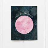 Full Moon Thank You Card - Lunar Thanks Card