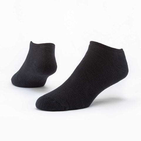 Organic Cotton Cush Footie Sock - Black