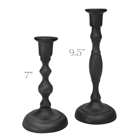 Heirloom Quality Handmade Cast Iron Taper Candle Holders