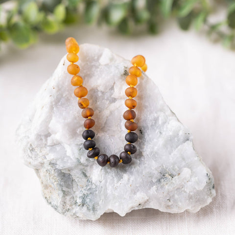 Raw Ombre Baltic Amber Necklace