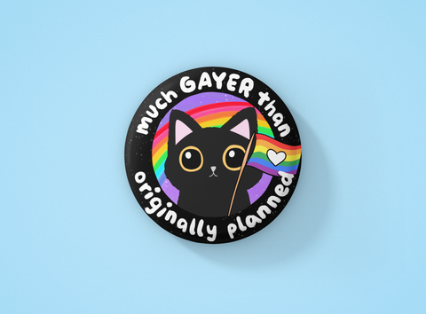 Much Gayer Than Originally Planned Pin