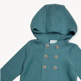Hooded Double Button Baby Coat Jacket