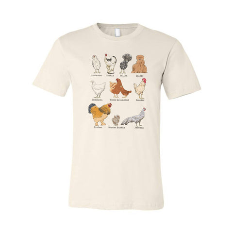 ADULT Chicken Breed Farm Life Country Tee