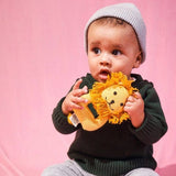 Organic Baby Toys - Newborn Rattles | Lion (Machine Washable)