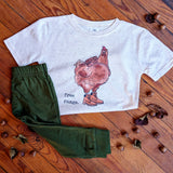 "Free Range" Chicken Hiking shirt for Little Explorers