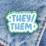 They/Them Enamel Pin