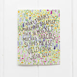 Multilingual Thank You Card - Bilingual Greeting Card