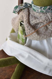 Woolgrass Farm Fern the Frog doll- Oat Sweater with Morning Skirt