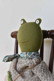 Woolgrass Farm Fern the Frog doll- Oat Sweater with Morning Skirt