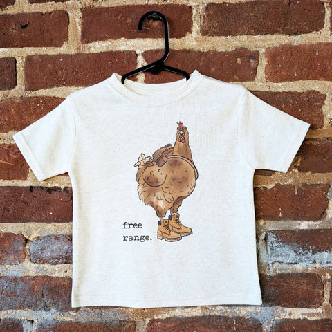 "Free Range" Chicken Hiking shirt for Little Explorers
