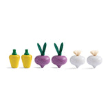 Fresh Produce Set: RED RADISHES, GARLICS & BELL PEPPERS