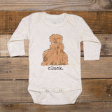 Silkie Chicken "cluck" Baby Body Suit