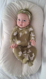 Sage Cactus | Organic Zipper Footie