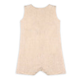 Parker Embroidered Sailboat Pocket Baby Romper (Linen Blend)