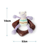 Finn & Emma Wood Teething Ring - Buddy the Cat