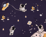 Organic Cotton Knit Astronaut Jacquard Baby Blanket
