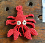 Knit Buddy organic toy buddy | Lou the Lobster