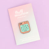 Spoons in the dishwasher glitter enamel pin
