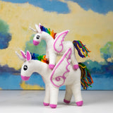 Wool Felt Rainbow Unicorn Pegasus