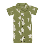 Sage Cactus | Organic Short Sleeve Coverall