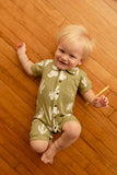 Sage Cactus | Organic Short Sleeve Coverall