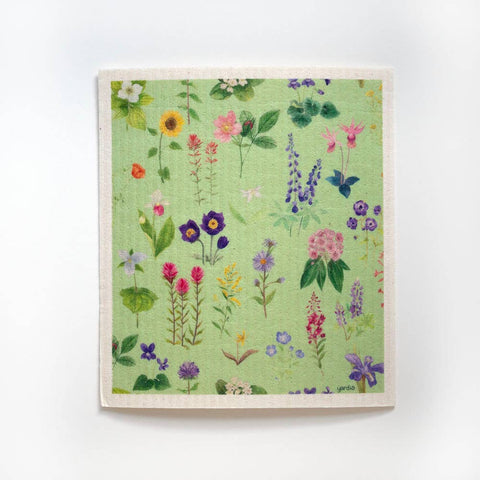Wildflowers Sponge Cloth - Eco-Friendly Cellulose Dish Cloth