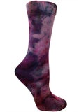 Purple Haze Tie Dye Organic Cotton Crew Socks