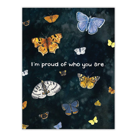 Proud of Who You Are - LGBTQIA Pride - Congratulations Card