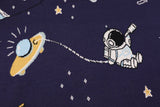 Organic Cotton Knit Astronaut Jacquard Baby Blanket