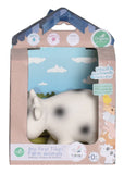Cow Natural Organic Rubber Teether, Rattle & Bath Toy