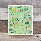 Wildflowers Sponge Cloth - Eco-Friendly Cellulose Dish Cloth