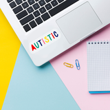 Autistic clear transparent  vinyl sticker