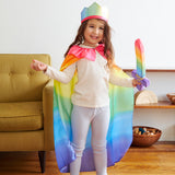 Rainbow Silk Cape