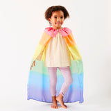 Rainbow Silk Cape
