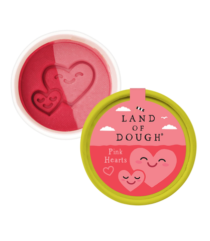 Pink Hearts Mini Play Dough