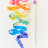 Silk & Wood Streamer - Wands For Pretend Play