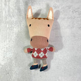 Jordan - Organic Cotton Knit Stuffed Horse