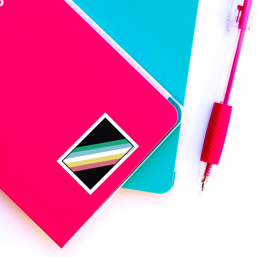 Disability pride flag vinyl sticker – Jen's Organic Baby