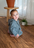 Hooded Double Button Baby Coat Jacket