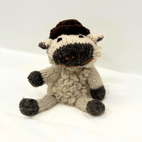 Toy Oganic Wool Knit Buddy  | Sawyer the Sheep