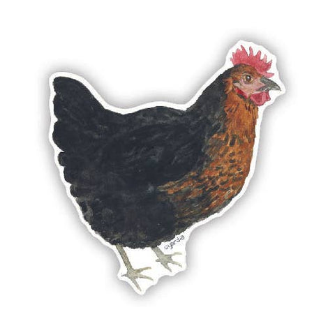 Black Sexlink Chicken Vinyl Sticker