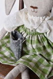 Woolgrass Farm Ruthie the Rabbit – Gingham Skirt